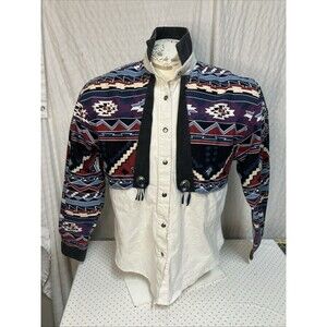 VTG Roughrider Circle T Aztec Southwestern Men’s Shirt L